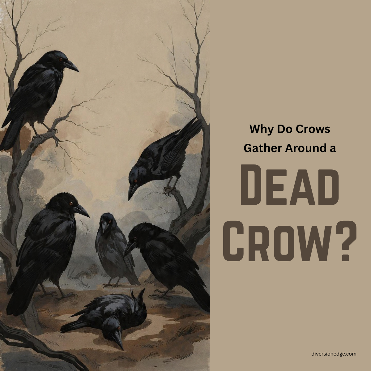 Why Do Crows Gather Around a Dead Crow? (What It Really Means)